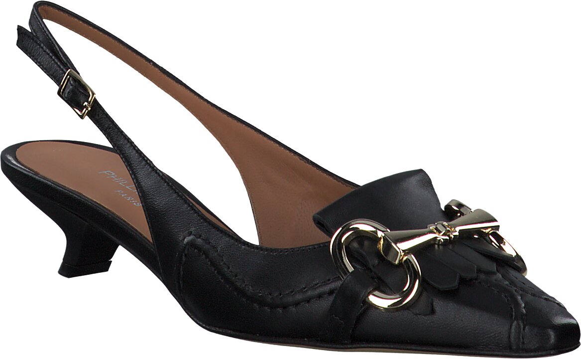 Phillip Hardy Damen-Slingpumps aus Leder 130001980043 (Schwarz) Bild 01