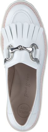 Paul Green Damen-Slipper aus Leder 100701975886 (Weiß)