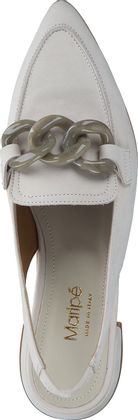 Maripé Damen-Slingpumps aus Leder 130301976660 (Beige)