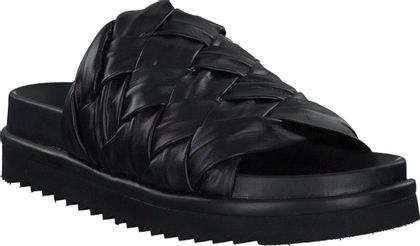 Homers Damen-Pantoletten aus Leder 180000955164 (Schwarz)