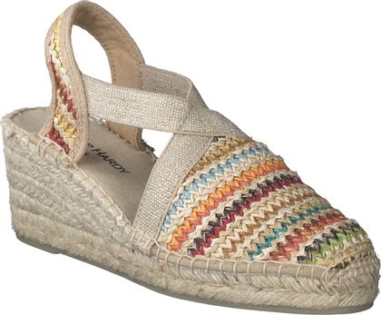 Phillip Hardy Keilabsatz-Sandalen 562387976994 (Beige/Bunt)