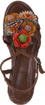 Phillip Hardy Plateau-Sandalen für Damen 183220978366 (Braun)