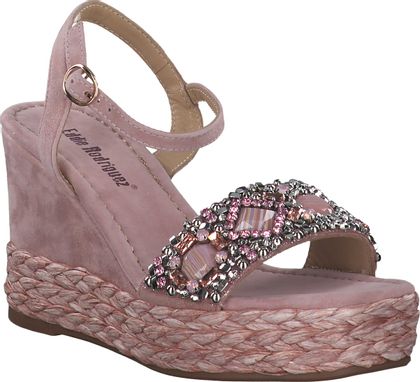 Eddie Rodriguez Keilabsatz-Sandalen für Damen 187502955899 (Rosa)