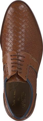 Galizio Torresi Herren-Flechtschuhe aus Leder 240221936637 (Braun)