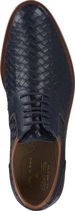 Galizio Torresi Herren-Schnürschuhe aus Leder 240101936649 (Blau)