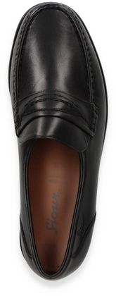 Sioux Herren-Slipper aus Leder Weite G 226001936534 (Schwarz)