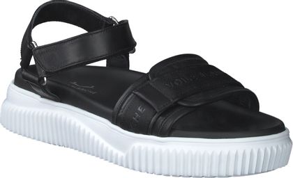 Voile Blanche Damen-Sandalen aus Leder 184001973452 (Schwarz)