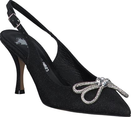 Eddie Rodriguez Damen-Slingpumps aus Leder 131007956910 (Schwarz)