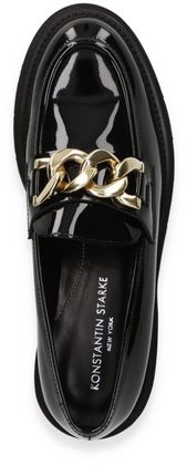 Konstantin Starke Damen-Slipper aus Leder 100003993165 (Schwarz)