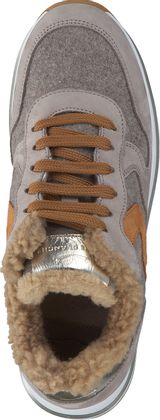 Voile Blanche Gefütterte Plateau-Sneaker 193302985636 (Beige)