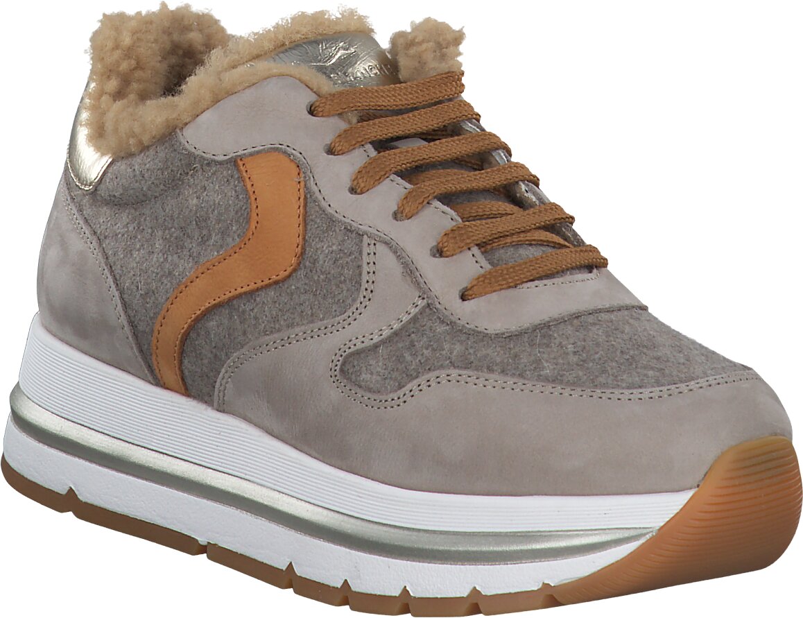 Voile Blanche Gefütterte Plateau-Sneaker 193302985636 (Beige 