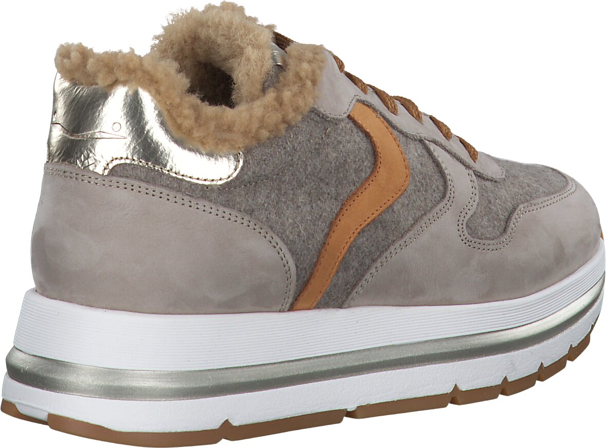 Voile Blanche Gefütterte Plateau-Sneaker 193302985636 (Beige  