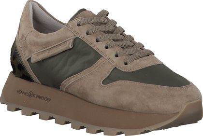 Kennel & Schmenger Damen-Sneaker aus Leder 101302984218 (Beige/Oliv)
