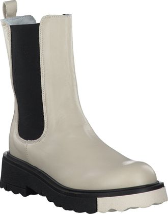 Shirley Mae Damen-Chelsea-Boots aus Leder 102301993360 (Beige)