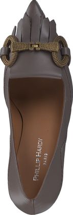 Phillip Hardy Damen-Pumps aus Leder 122221992549 (Taupe)