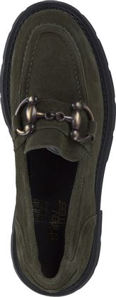 Shirley Mae Damen-Slipper aus Leder 100692993451 (Grün)