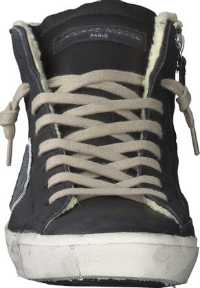 Philippe Model Gefütterte Knöchel-Sneaker 291001984462 (Schwarz)