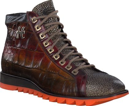 Harris Herren-Schnürboots aus Leder 212285001880 (Rot/Braun)