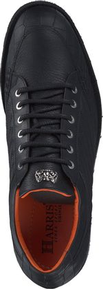 Harris Herren-Schnürhalbschuhe aus Leder 244001001843 (Schwarz)