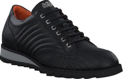 Harris Herren-Schnürhalbschuhe aus Leder 244001001843 (Schwarz)