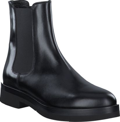 Trumans Chelsea Boots für Damen aus Leder 102001992823 (Schwarz)