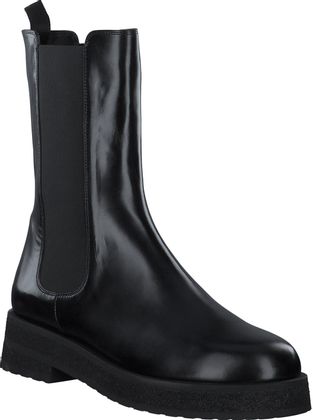 Trumans Chelsea Boots für Damen aus Leder 102001992811 (Schwarz)
