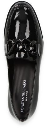 Konstantin Starke Damen-Slipper aus Leder 110003993190 (Schwarz)