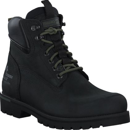 Panama Jack Herren-Schnürboots aus Leder 212002937988 (Schwarz)