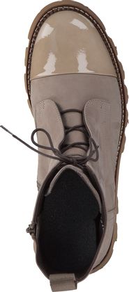 Pertini Damen-Schnürboots aus Leder 102302990462 (Beige)