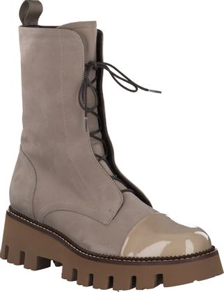 Pertini Damen-Schnürboots aus Leder 102302990462 (Beige)