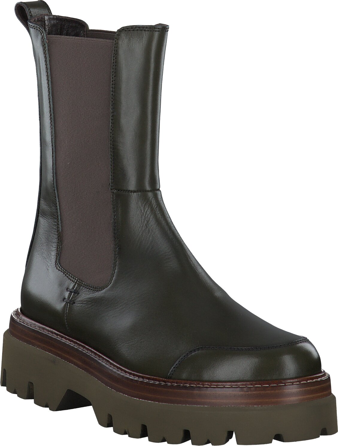 Pertini Chelsea Boots fur Damen aus Leder 102691990450 Grun online bestellen Prange