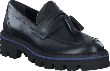 Pertini Damen-Slipper aus Leder 100101990425 (Schwarz)