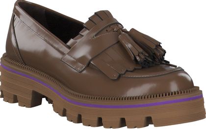 Pertini Damen-Slipper aus Leder 100221990437 (Braun)