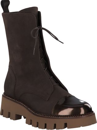 Pertini Damen-Schnürboots aus Leder 102202990474 (Braun)