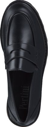 Pertini Damen-Slipper aus Leder 100001990528 (Schwarz)