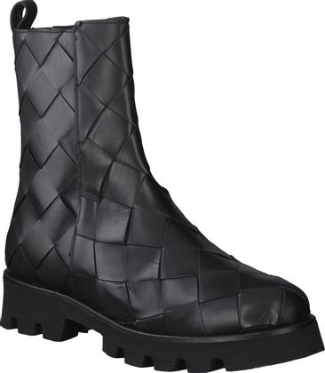 Phillip Hardy Damen-Boots aus Leder 102000968080 (Schwarz)