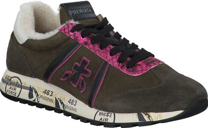 Premiata Gefütterte Damen-Sneaker 193692981990 (Oliv)