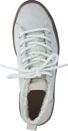 Blackstone Gefütterte Damen-Schnürboots 192302991636 (Beige/Weiß)