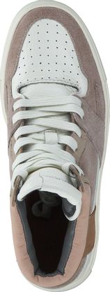 Blackstone Damen-Schnürboots aus Leder 102302991715 (Beige/Bunt)