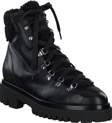 Trumans Gefütterte Damen-Schnürboots 192001992884 (Schwarz)