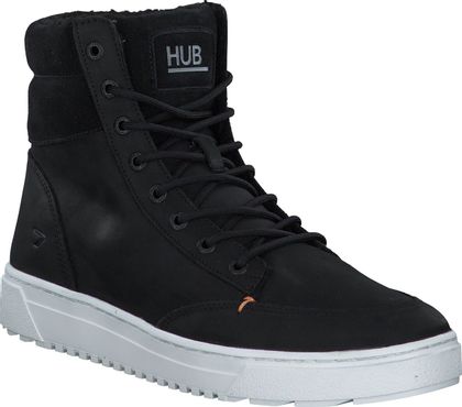HUB Gefütterte Herren-Schnürboots 291002956247 (Schwarz)