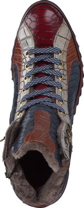 Phillip Hardy Gefütterte Herren-Schnürboots 291585957410 (Rot/Bunt)