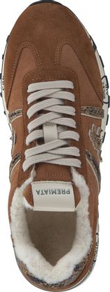 Premiata Gefütterte Damen-Sneaker aus Leder 193222981989 (Braun)