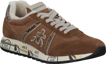 Premiata Gefütterte Damen-Sneaker aus Leder 193222981989 (Braun)