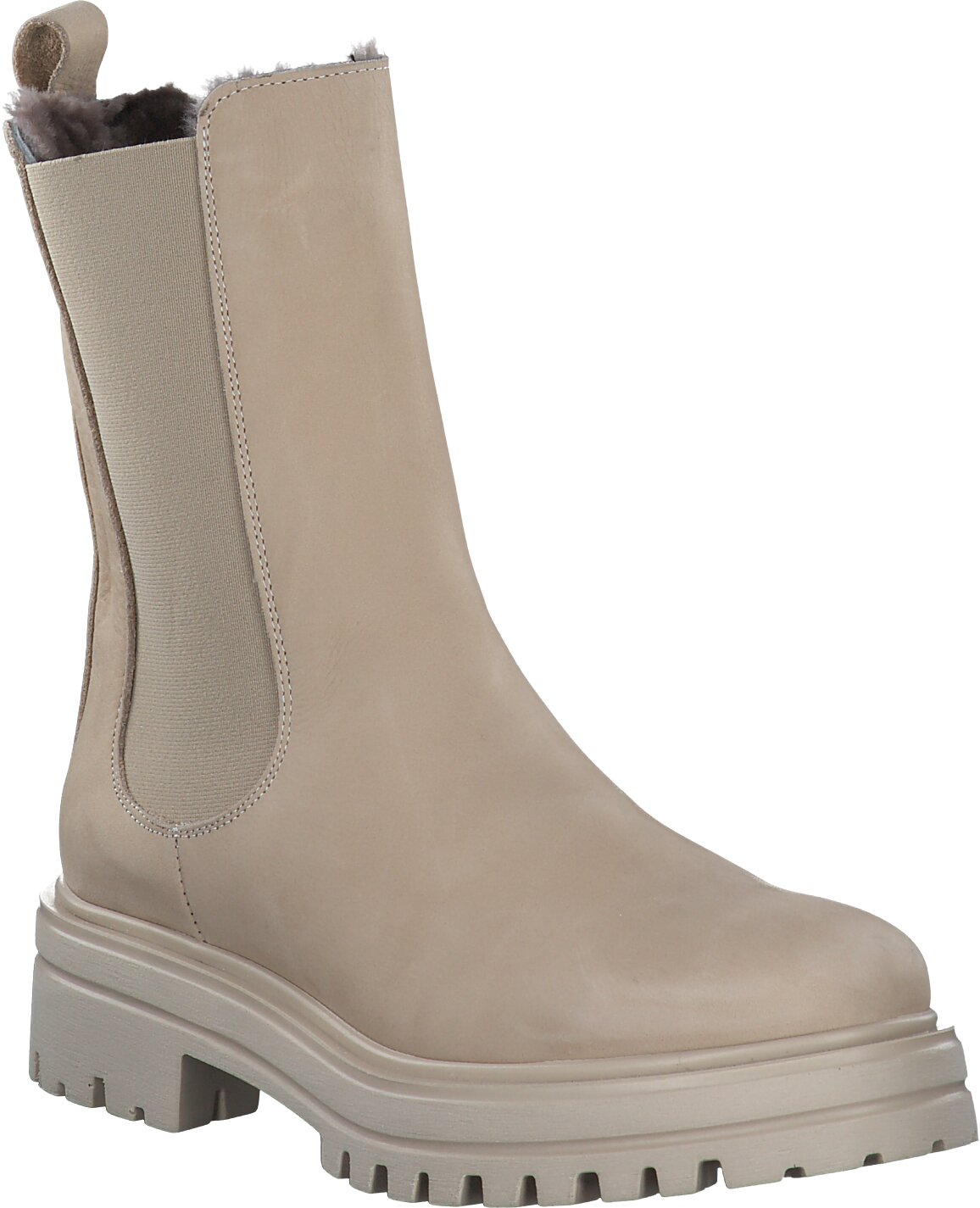 Shirley Mae Gefütterte Chelsea Boots für Damen 192302993372 (Beige 
