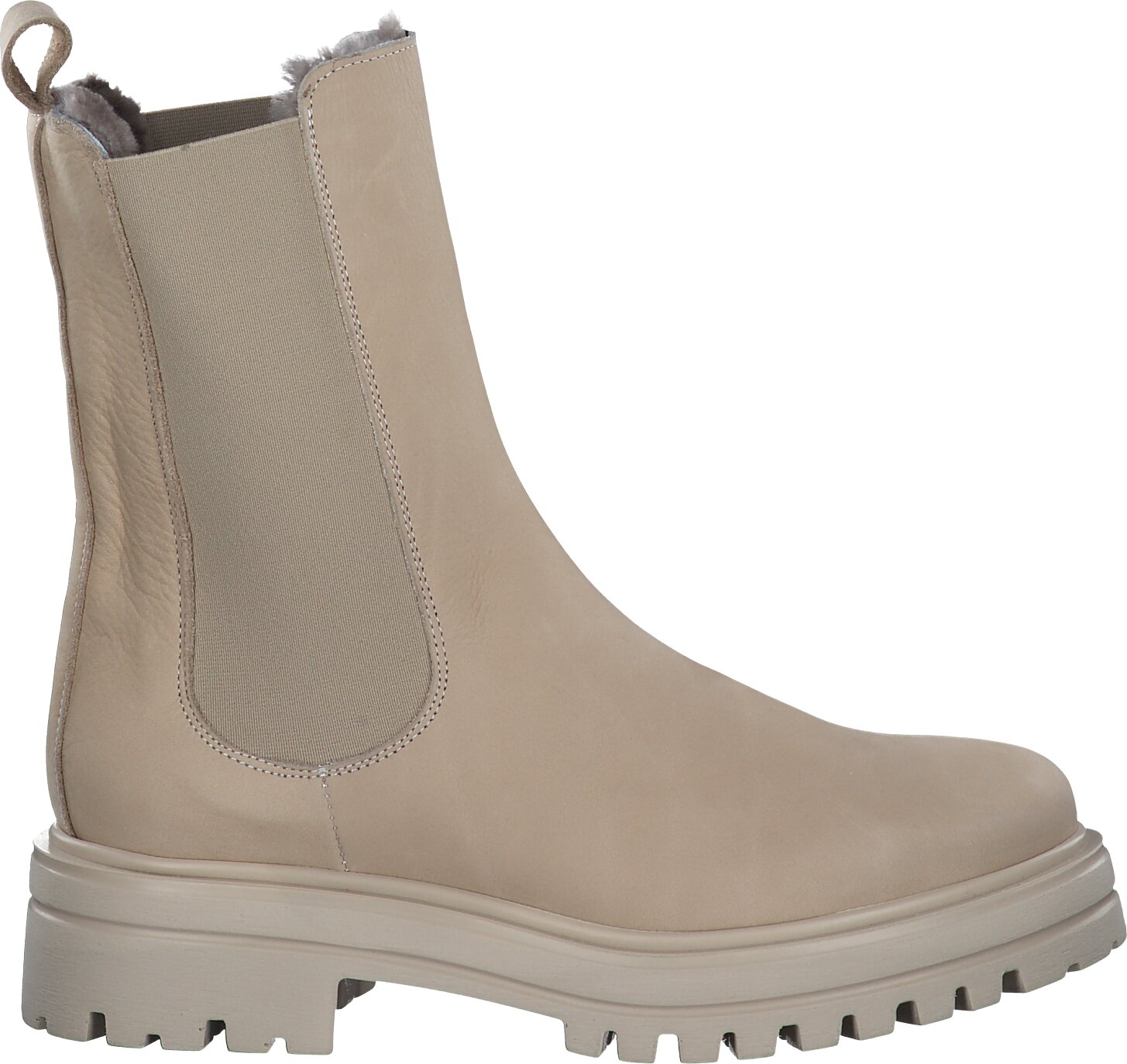 Shirley Mae Gefütterte Chelsea Boots für Damen 192302993372 (Beige 