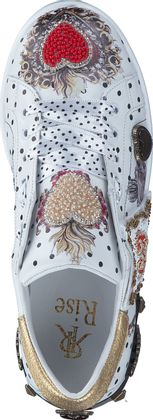 Rise Damen-Schnürschuhe aus Leder 101701031501 (Weiß)