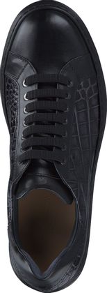 Phillip Hardy Herren-Sneaker aus Leder 244001937794 (Schwarz)