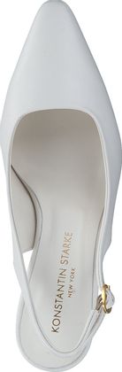 Konstantin Starke Damen-Slingpumps aus Leder 131701022779 (Weiß)