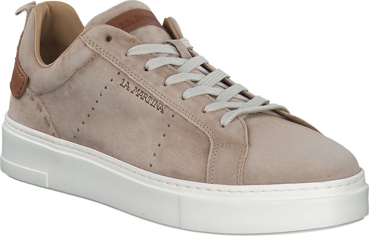 La Martina Herren-Schnürschuhe aus Leder 244302997477 (Beige 